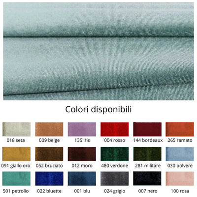 Tessuto in velluto elastico h cm 150 articolo Lena