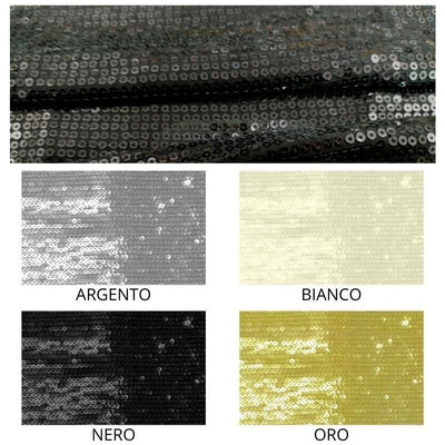 Tessuto paillettes h cm 130 articolo Lucina