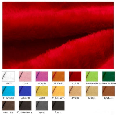 Tessuto pelliccetta liscia h cm 140 articolo 681