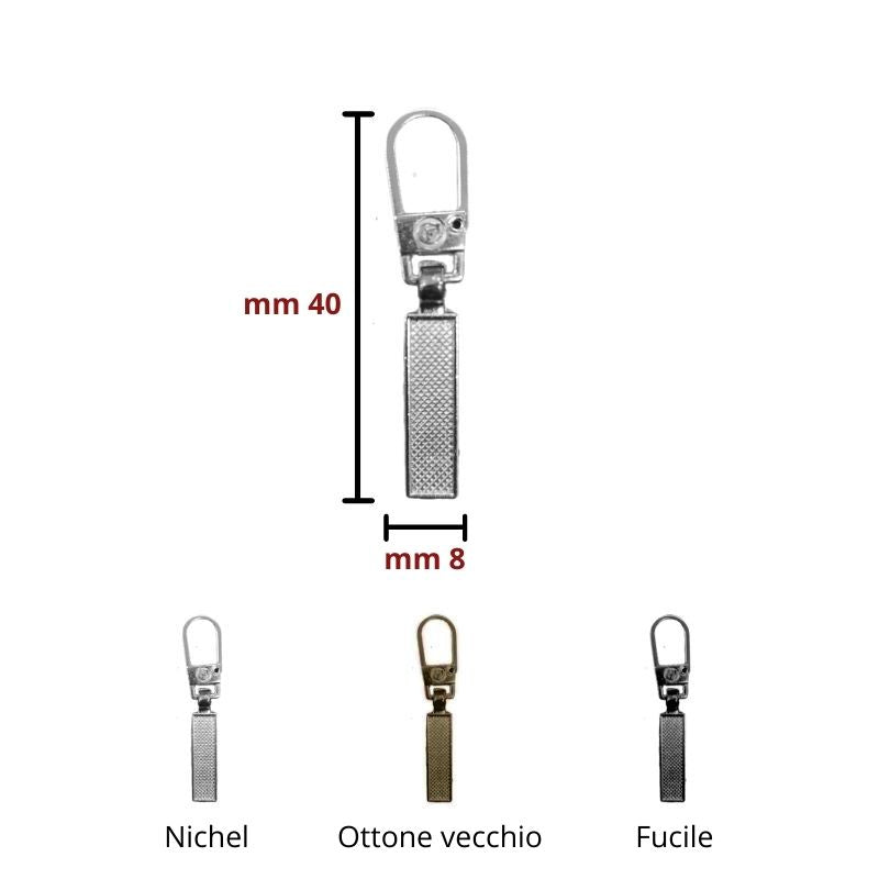 Replacement zipper pull item MOD092 5 pieces