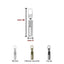 Replacement zipper pull item MOD2400 5 pieces