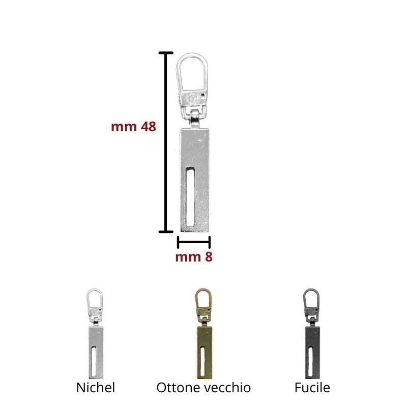 Replacement zipper pull item MOD2400 5 pieces