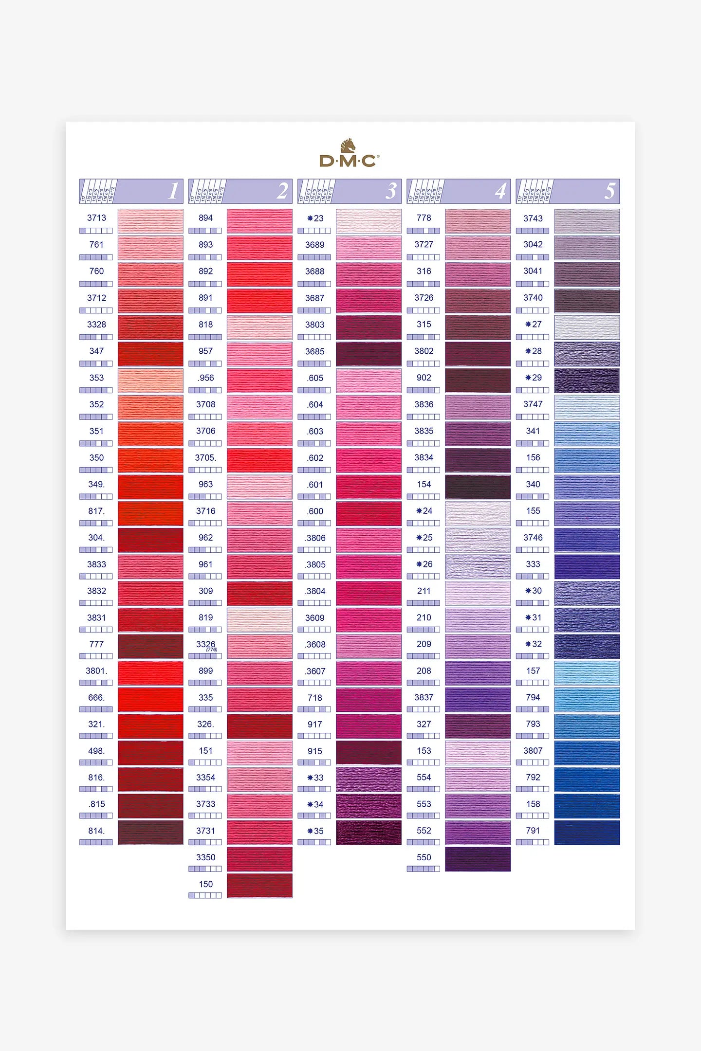 DMC moulinè cotton cross stitch item 117