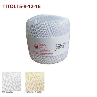 Tre ali cotone uncinetto 100 grammi titolo 3|16 confezione 10 gomitoli