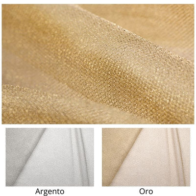 Tulle laminato trama larga h cm 150 articolo 560