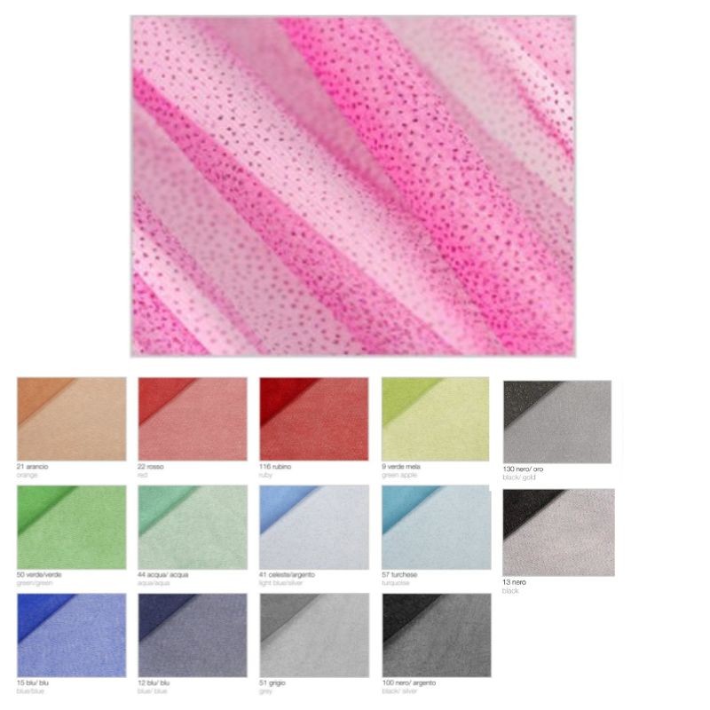 Tulle morbido h cm 150 articolo Strass Effect