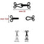 Metal hooks length mm 32 item FF506/10 pairs 24