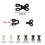 Coated hooks length 25 mm item FF505/1/12 pairs 12