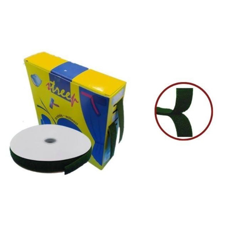 Colored Velcro sew-on tape, 2 cm high, coupled, item V33, 10 meters